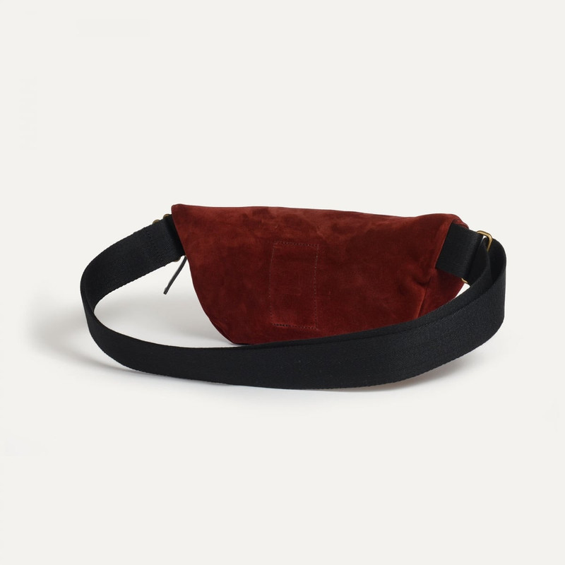 Bleu de Chauffe NEW BEAT BELT BAG / SUEDE  -  DARK BURGUNDY outlook