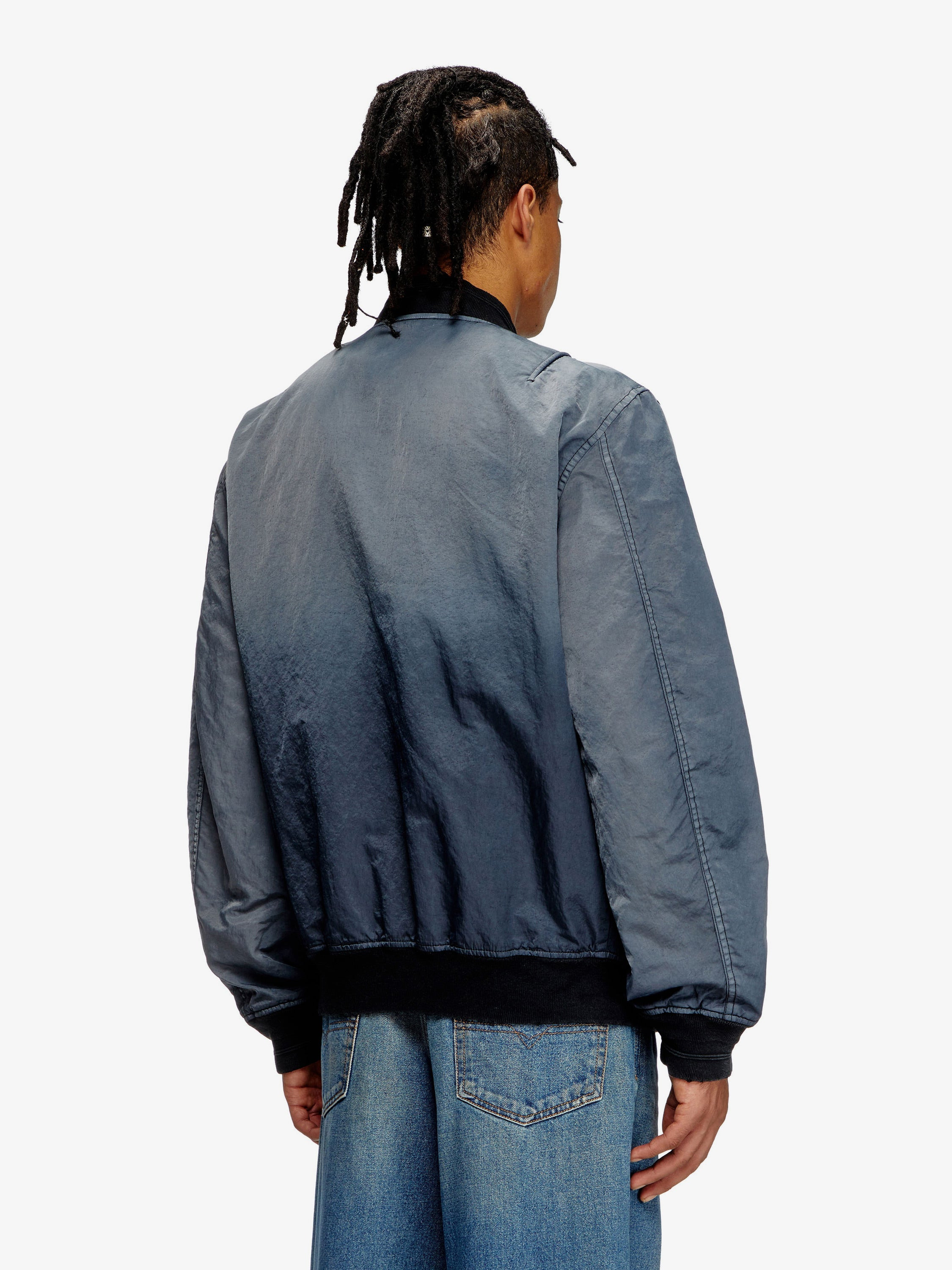 Diesel J-Kepes Delavé Nylon Bomber Jacket - 4