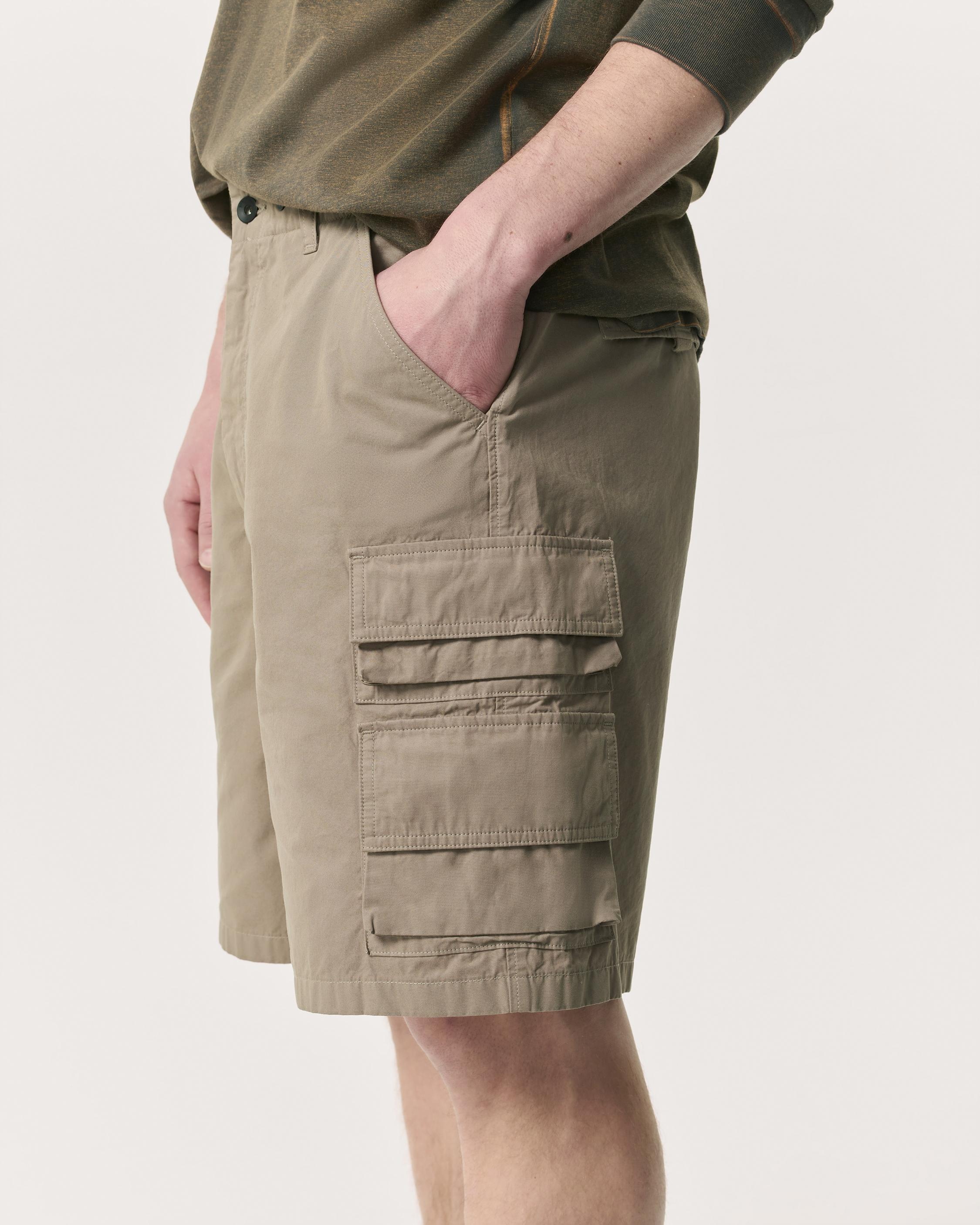 Union 8.5" Relaxed Straight Cotton Cargo Shorts - 4