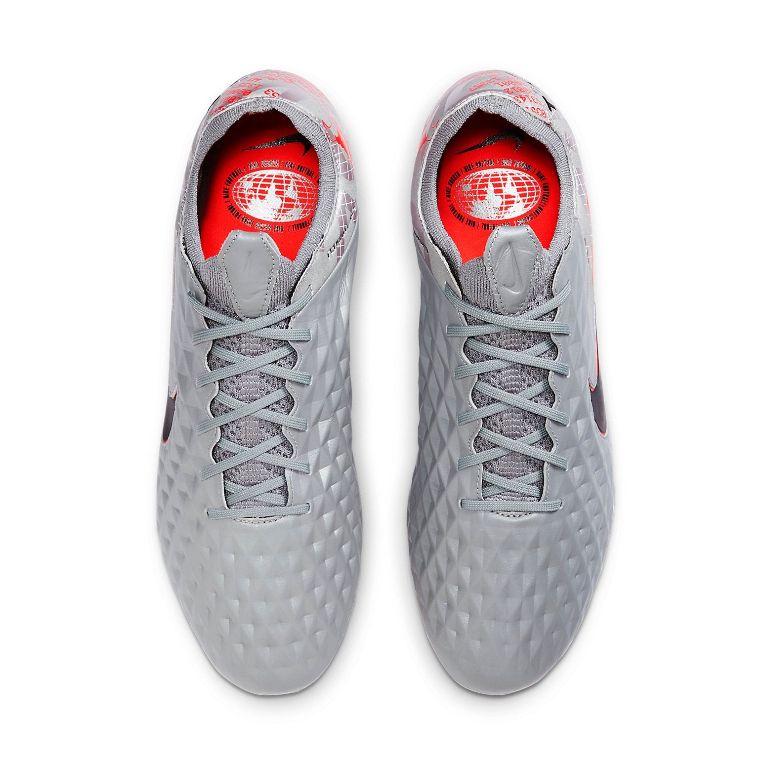 Nike Tiempo Legend 8 Elite AG Pro 'Metallic Grey Crimson' CW0599-906 - 2