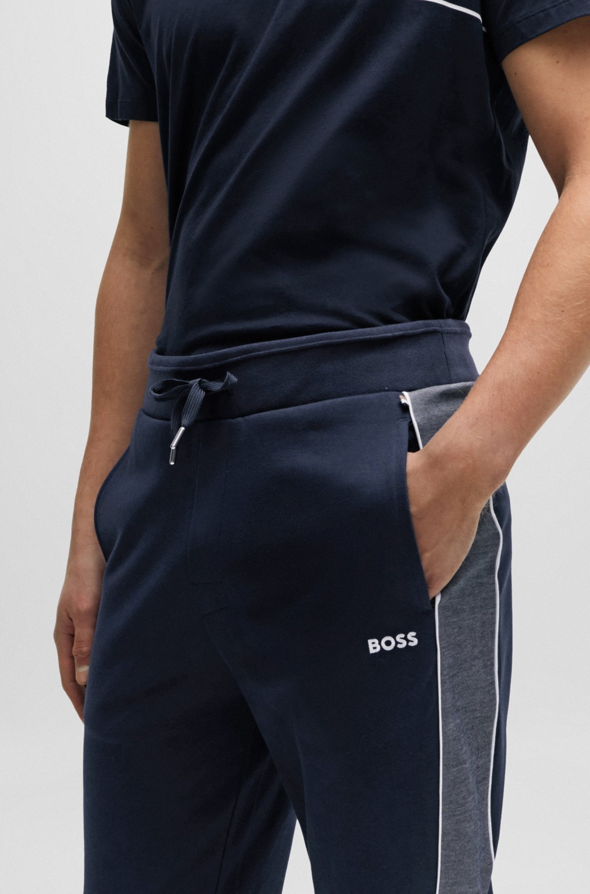 TRACKSUIT BOTTOMS WITH EMBROIDERED LOGO - 5