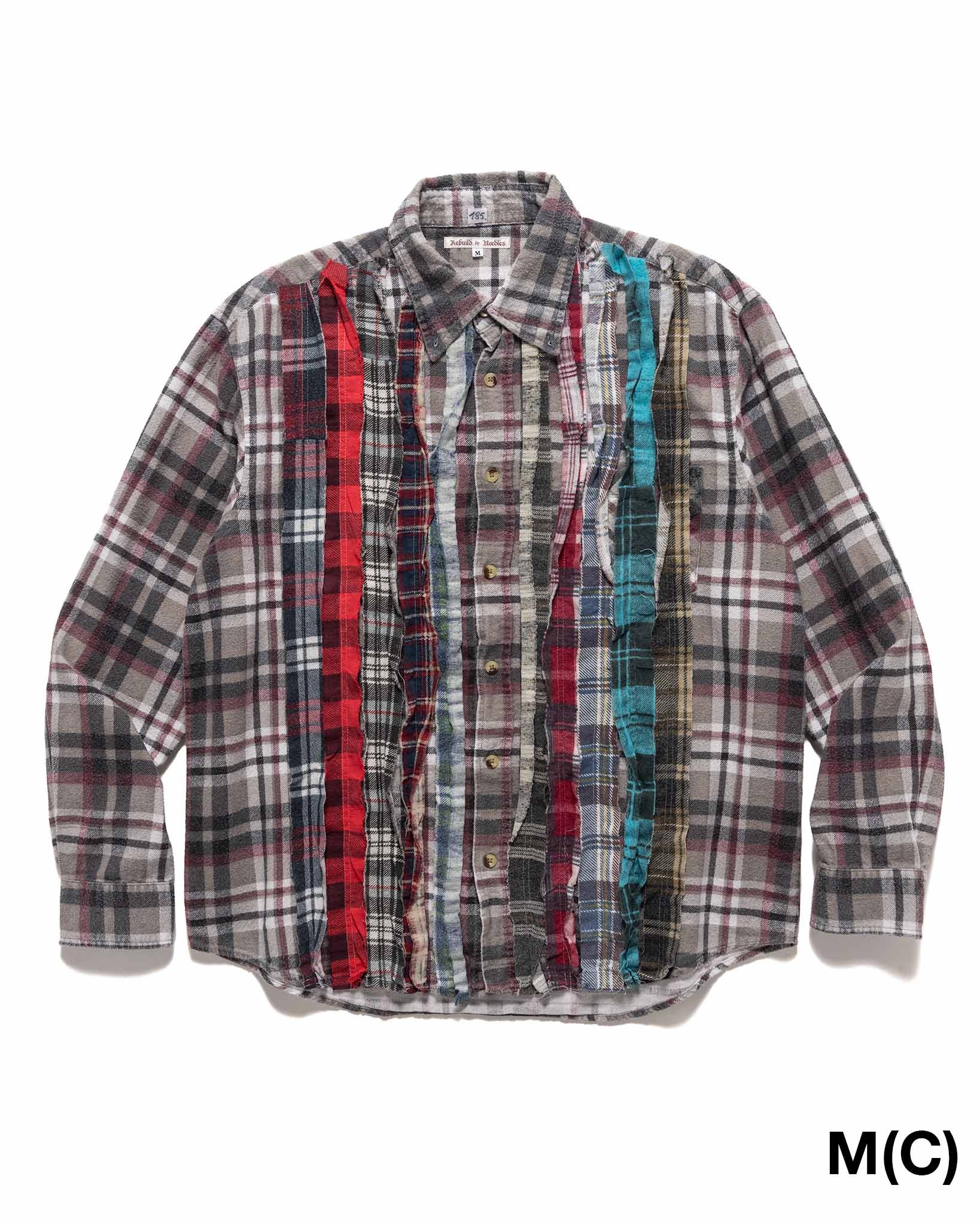 Rebuild by Needles Flannel Shirt -> Ribbon Shirt Assorted - 11