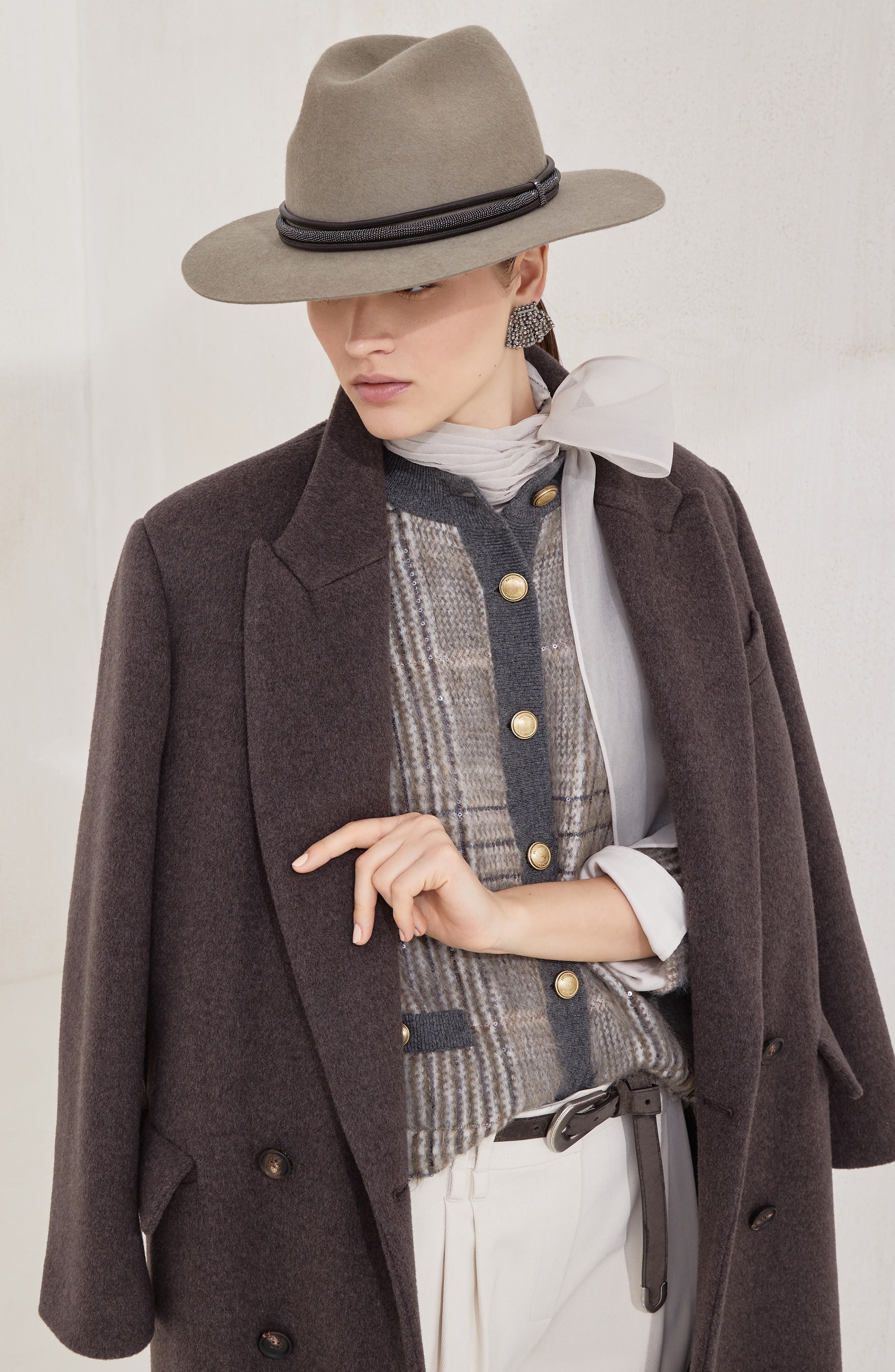 Brunello Cucinelli Handcrafted coat in Rust Brown at Nordstrom - 5