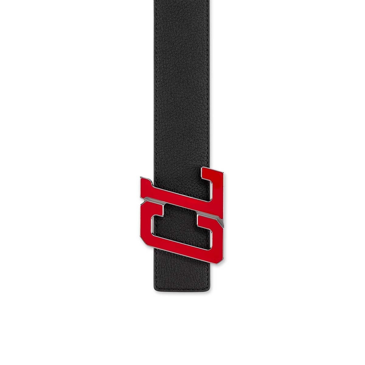 Happy Rui Cl Logo Belt BLACK/LOUBI/GUN METAL-LOUBI - 3