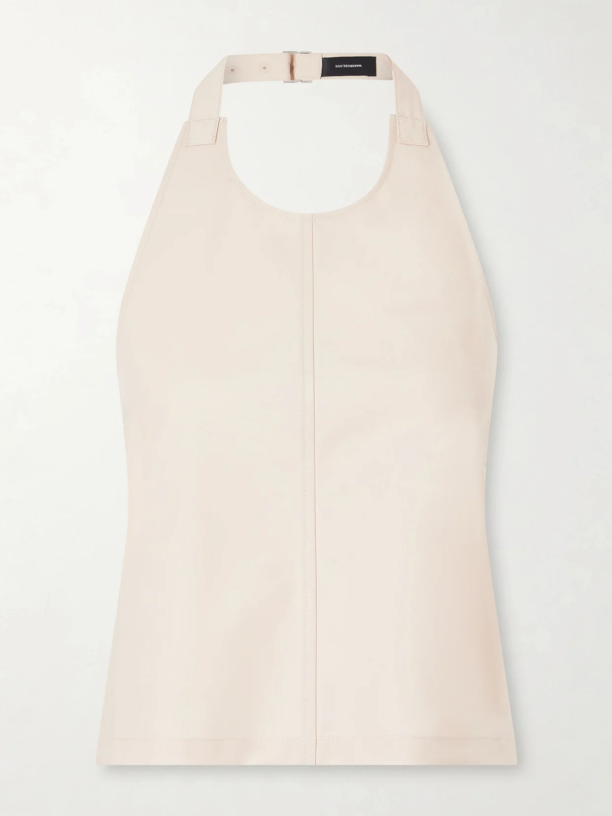 Cotton-blend Halterneck Top - 1