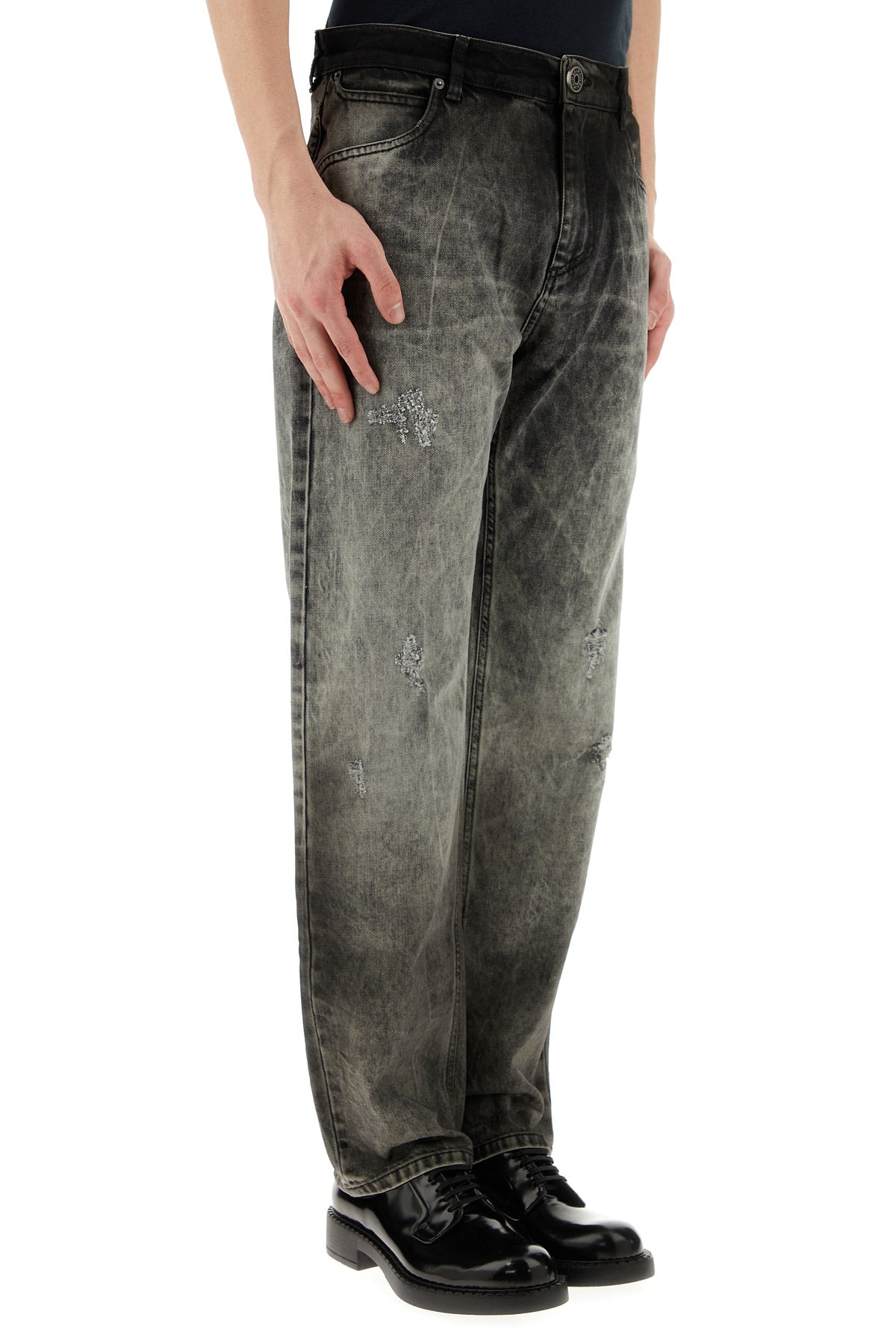 Grey denim jeans - 3
