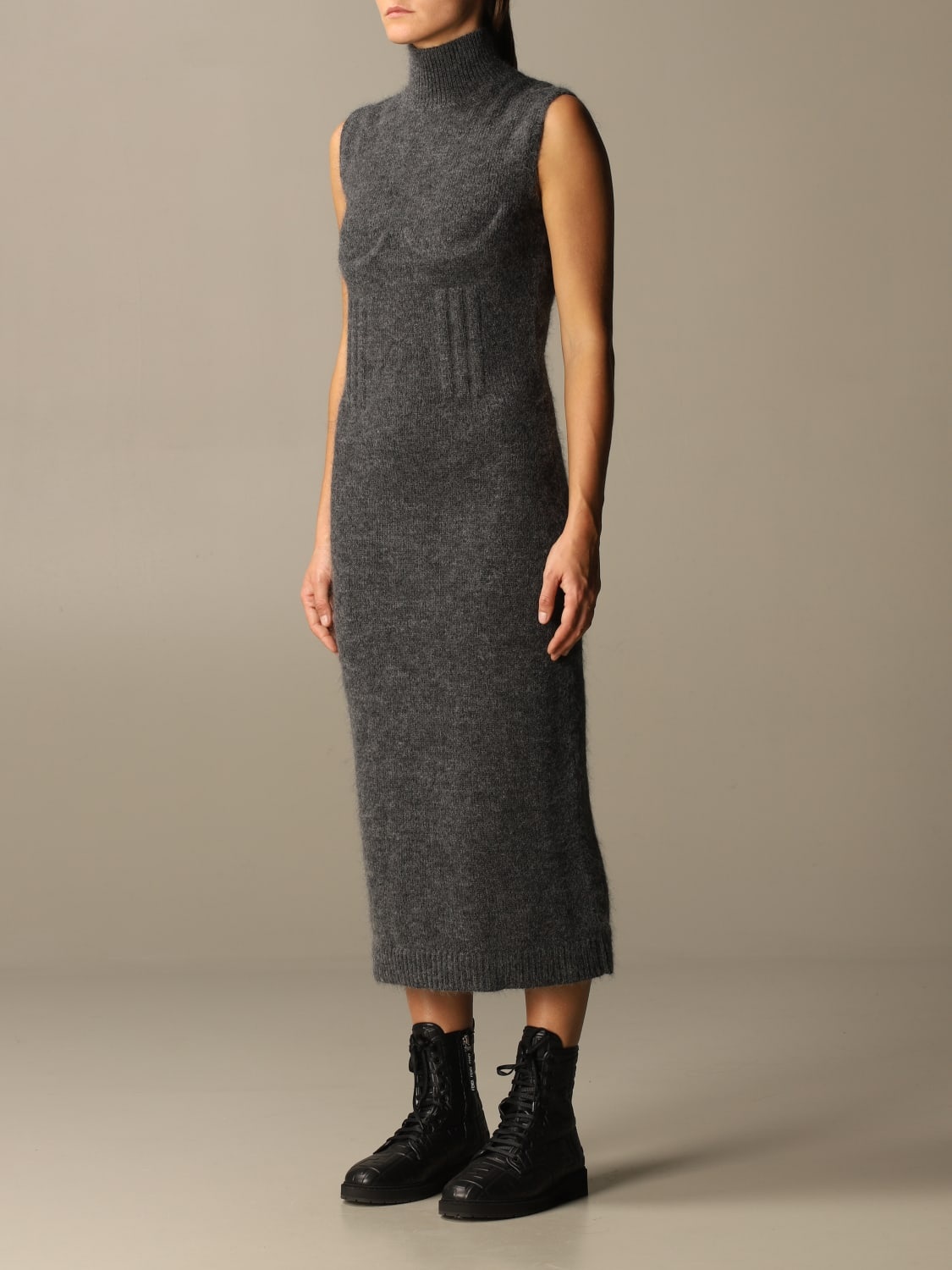 Fendi midi dress in wool and cashmere - 4
