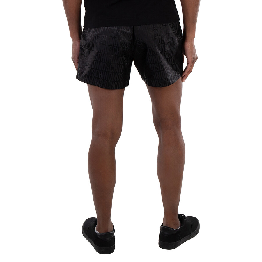 Moschino Black Monogram Jacquard Logo Shorts - 3