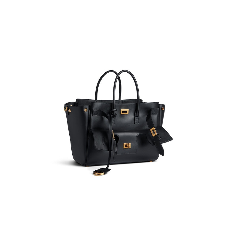 BALENCIAGA Women's Bel Air Small Carry All Bag in Black outlook