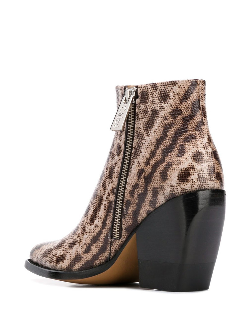 snake-effect 95mm ankle boots 3