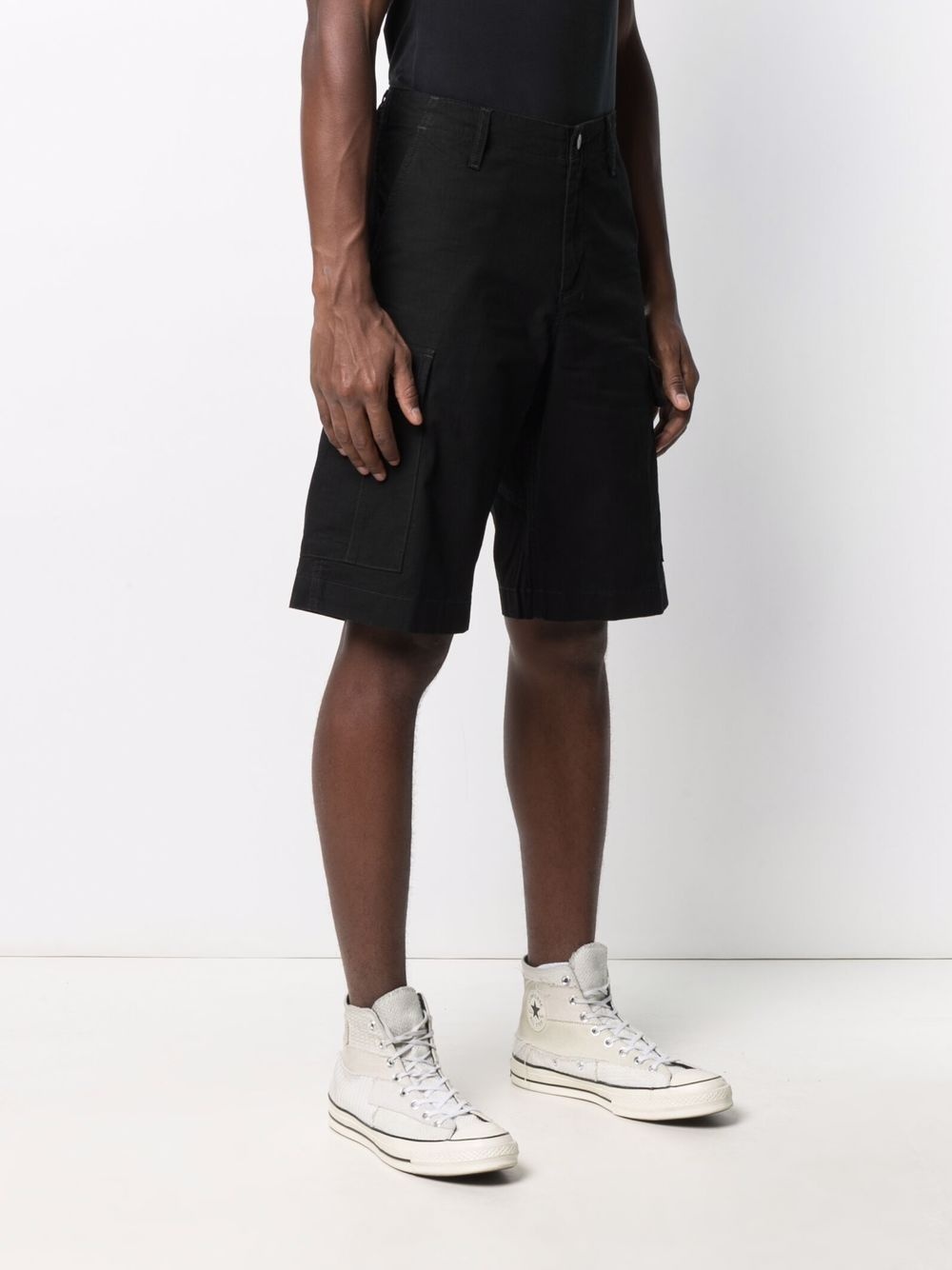 knee-length chino shorts - 3