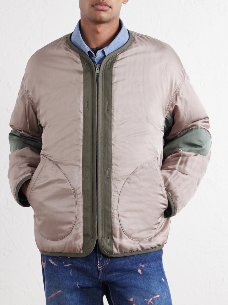 Wool and Silk-Blend Twill Down Liner Jacket 6