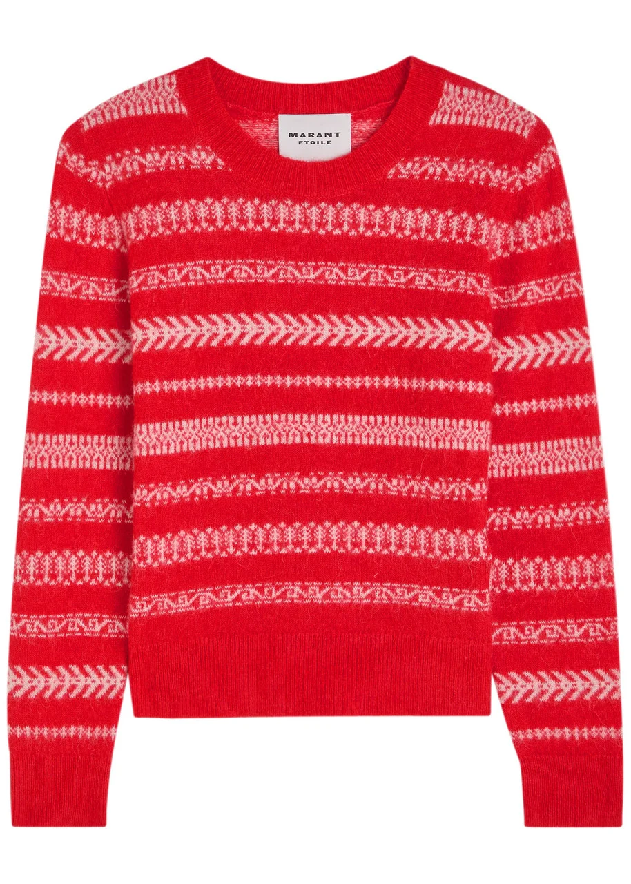 Isabel Marant étoile Amity Fair Isle Brushed Alpaca-blend Jumper - 1