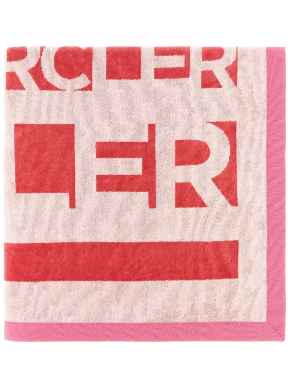 logo-print towel - 1