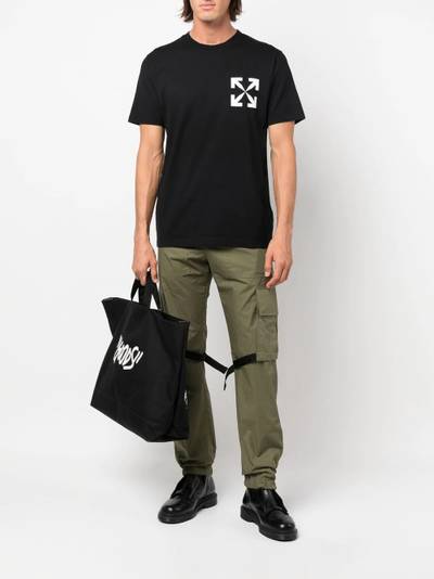 Off-White tab detail tapered trousers outlook