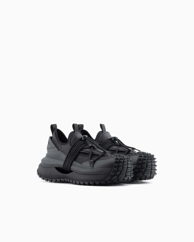 Nylon sneakers with scuba details and drawstring 2