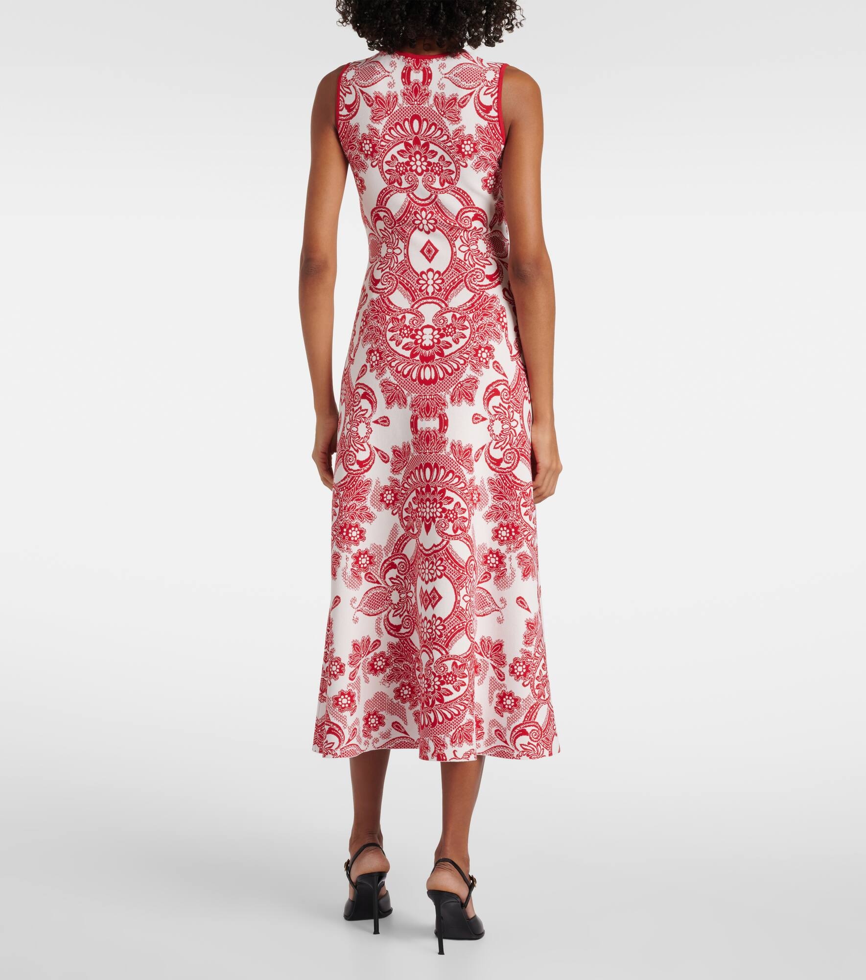 Jacquard midi dress - 3