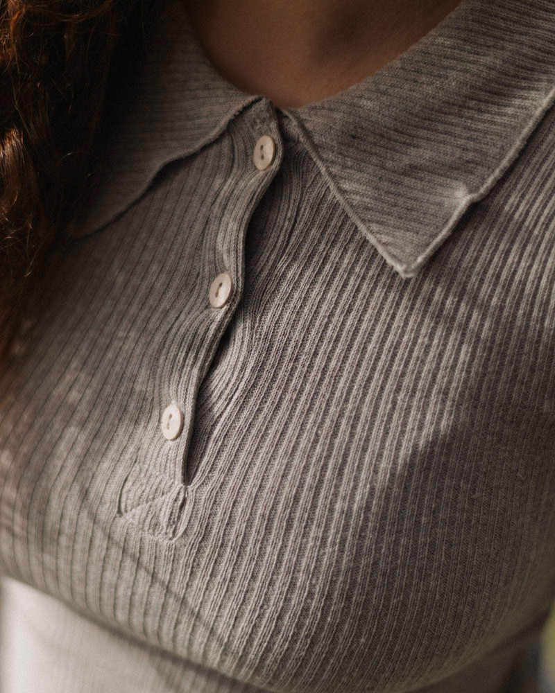 Dual Long Sleeve Tee - Recycled Cotton Rib 7