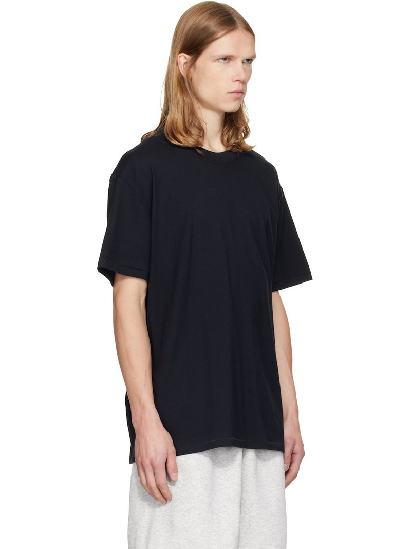Black Heavyweight Cotton Relaxed T-shirt 2