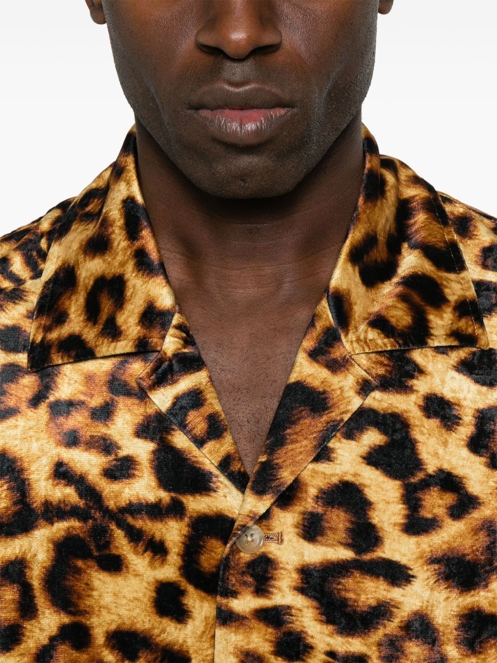 leopard-print shirt - 5