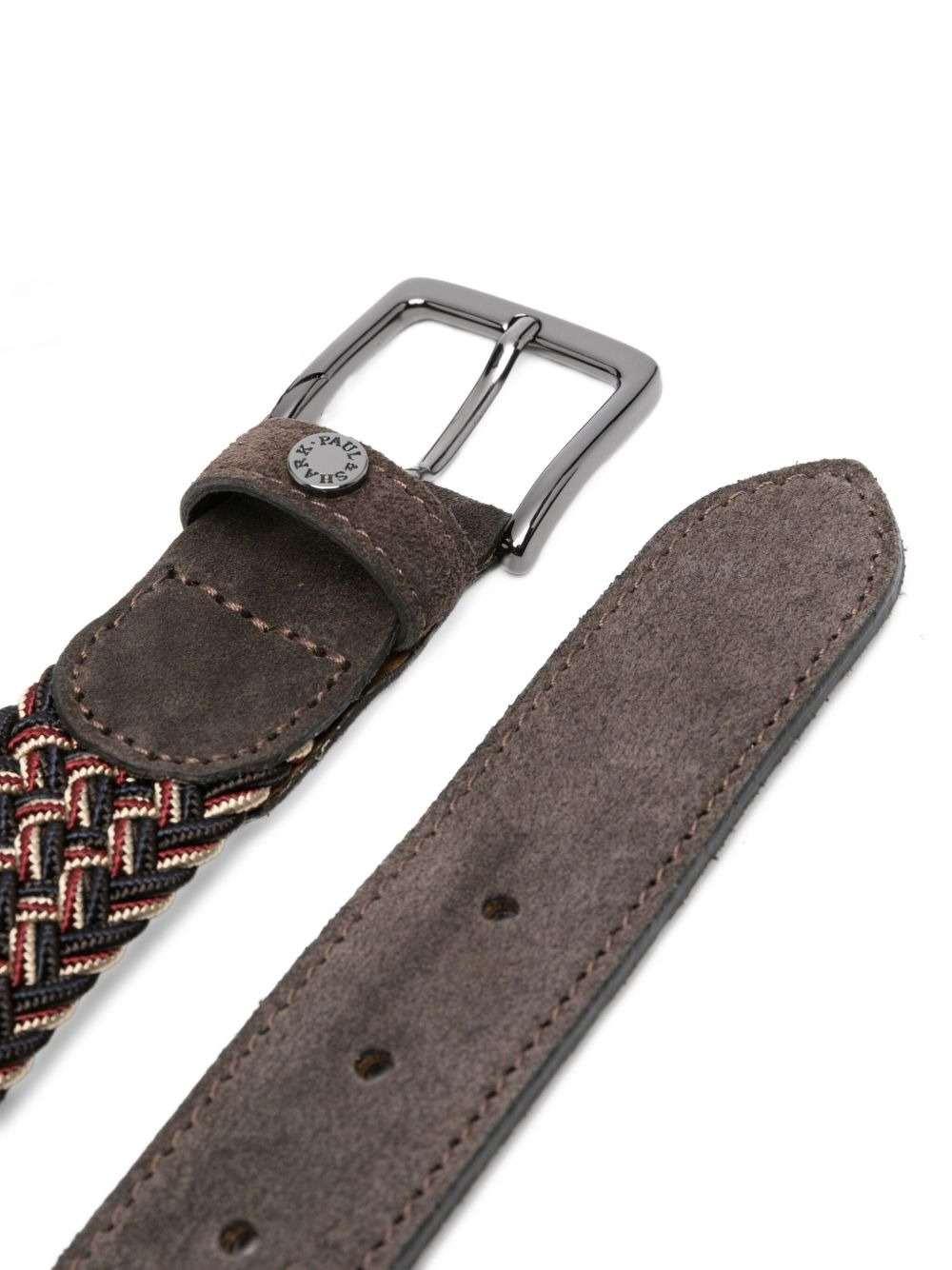 braided leather belt - 2