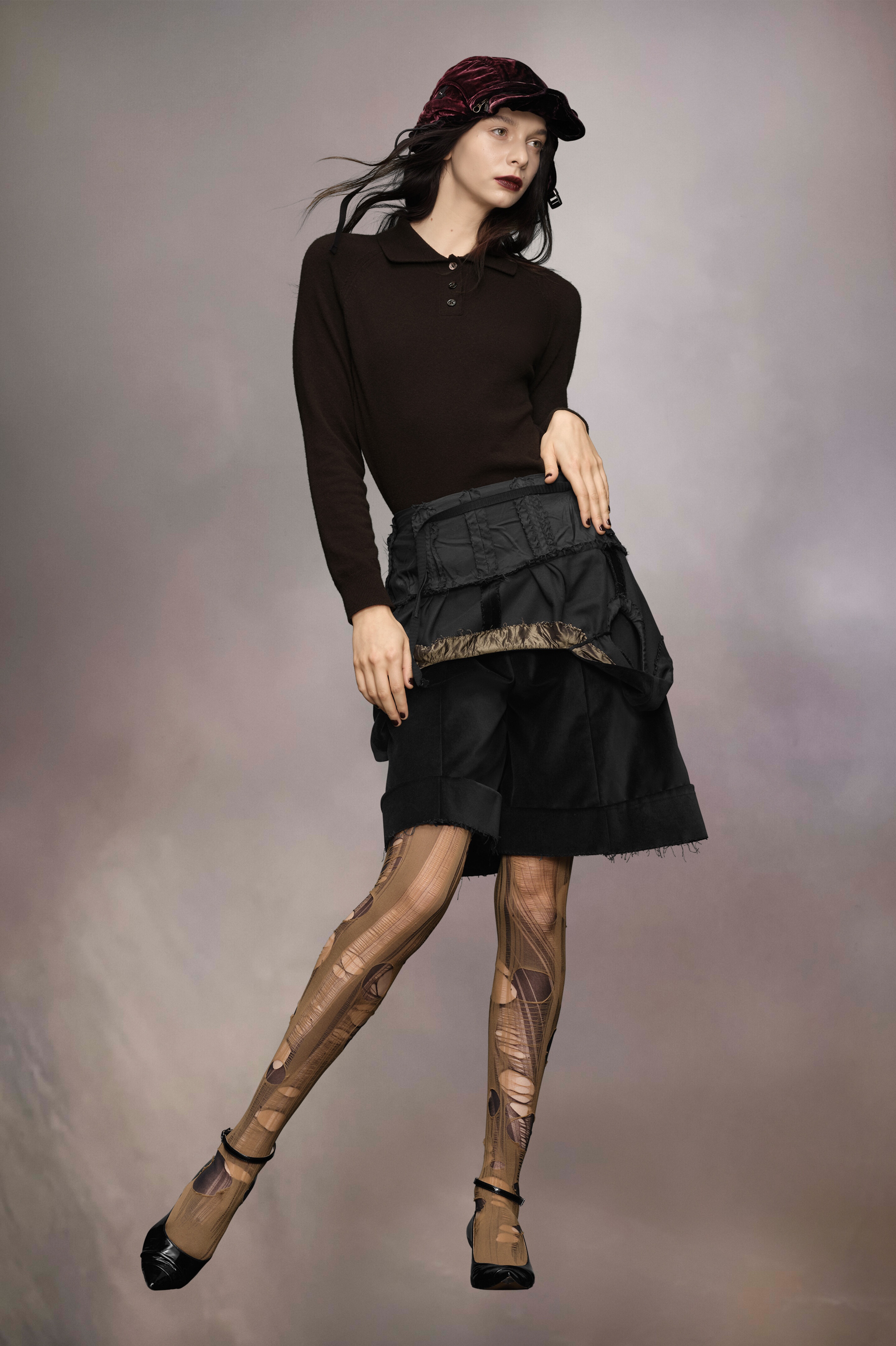 Wool polo-neck top - 3