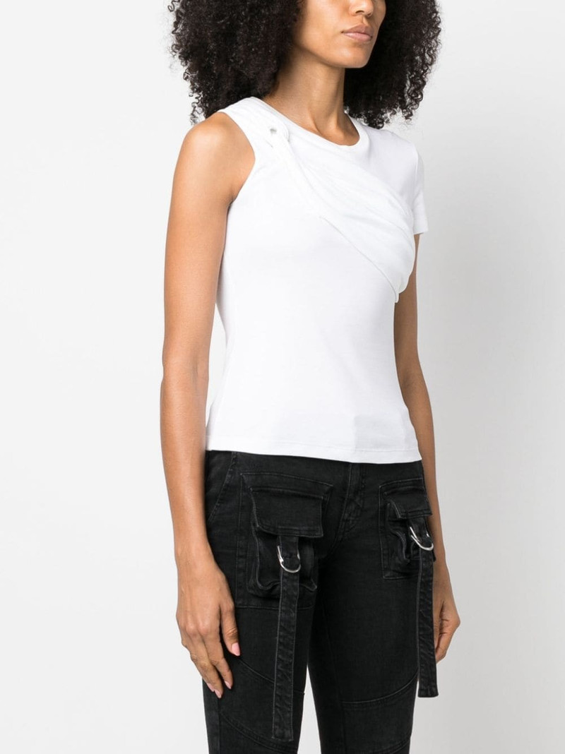 twist-detail cotton T-shirt 3