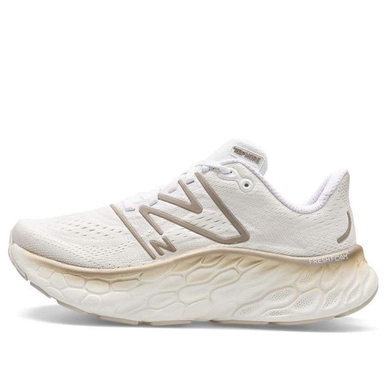 (WMNS) New Balance Fresh Foam X More v4 'White Gold Metallic' WMORCW4 - 1