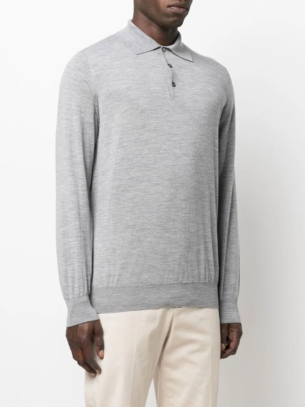 Polo-Style Lightweight Sweater - 4