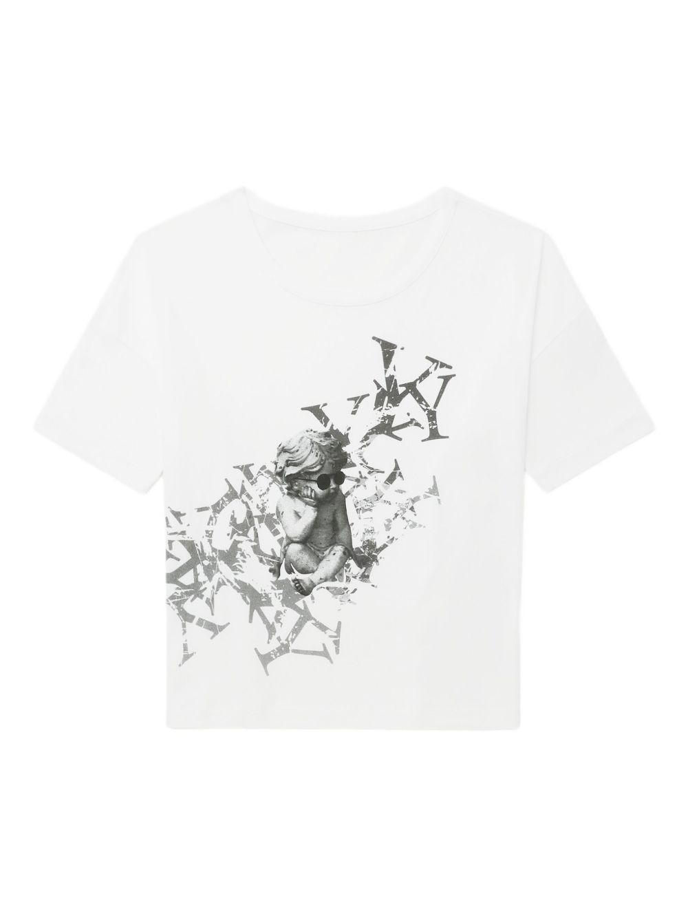 cherub-print T-shirt - 5