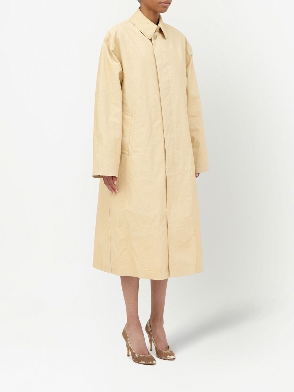 single-breasted trench coat - 3