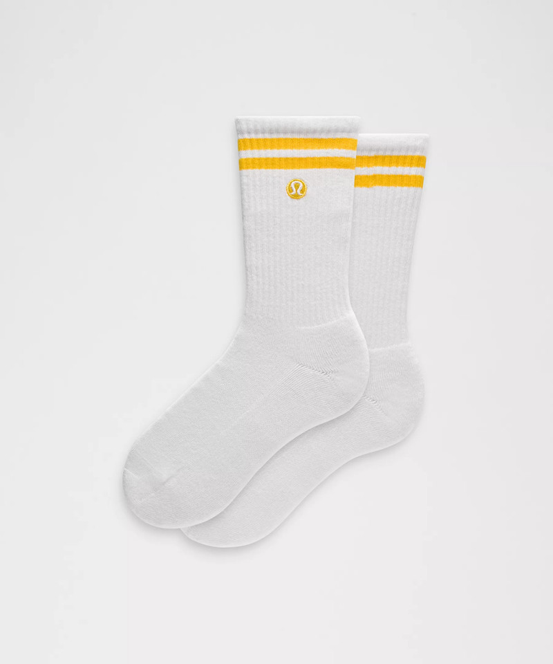 Unisex Daily Essential Crew Socks *Stripe 1