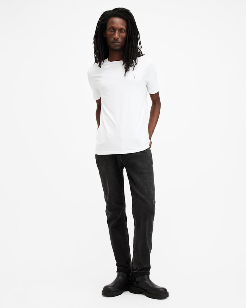 BRACE BRUSHED COTTON CREW NECK T-SHIRT 4