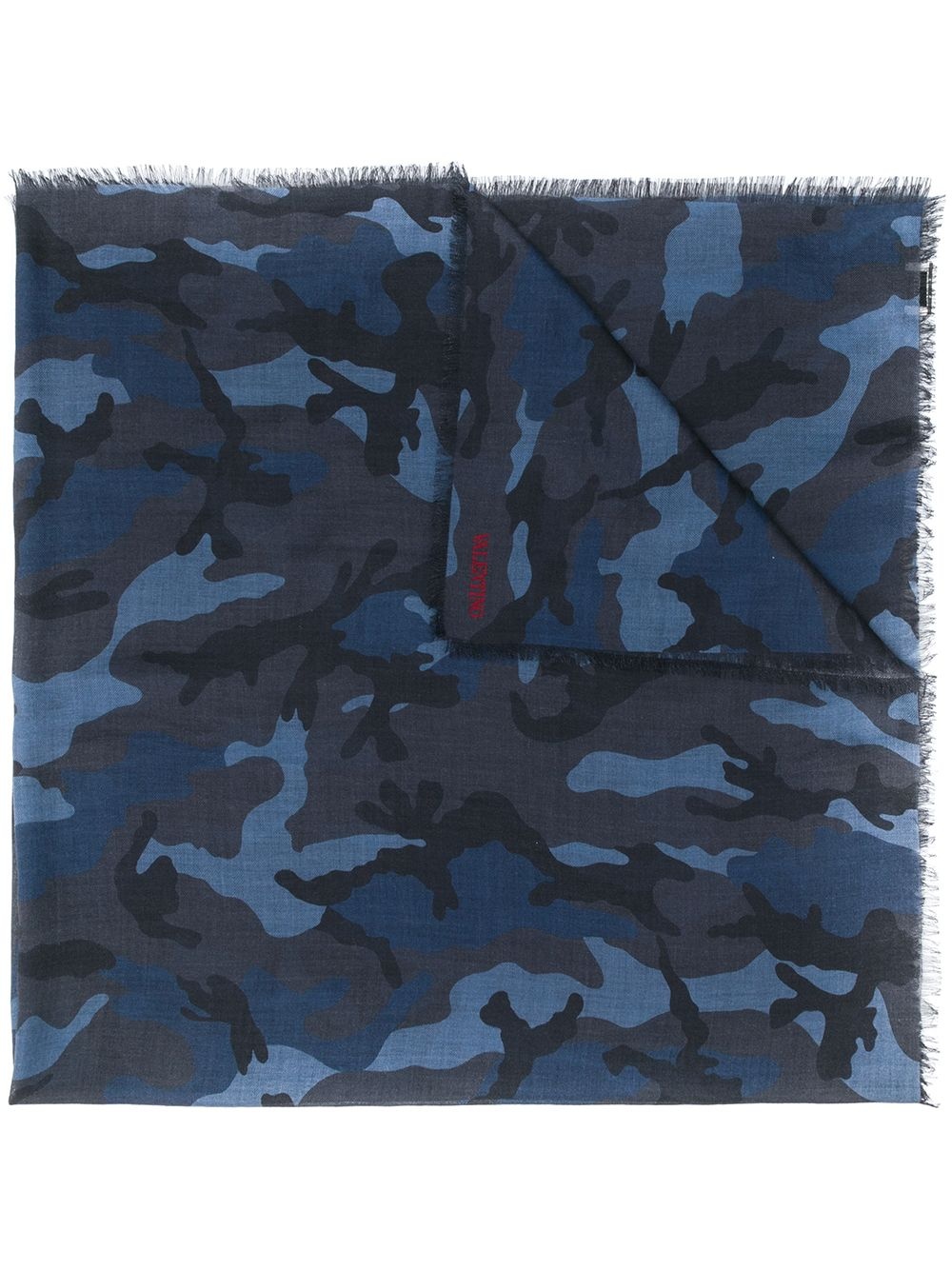 camouflage print scarf - 1