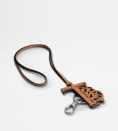 Tod's TOD'S KEY HOLDER IN LEATHER - BROWN, BLACK outlook