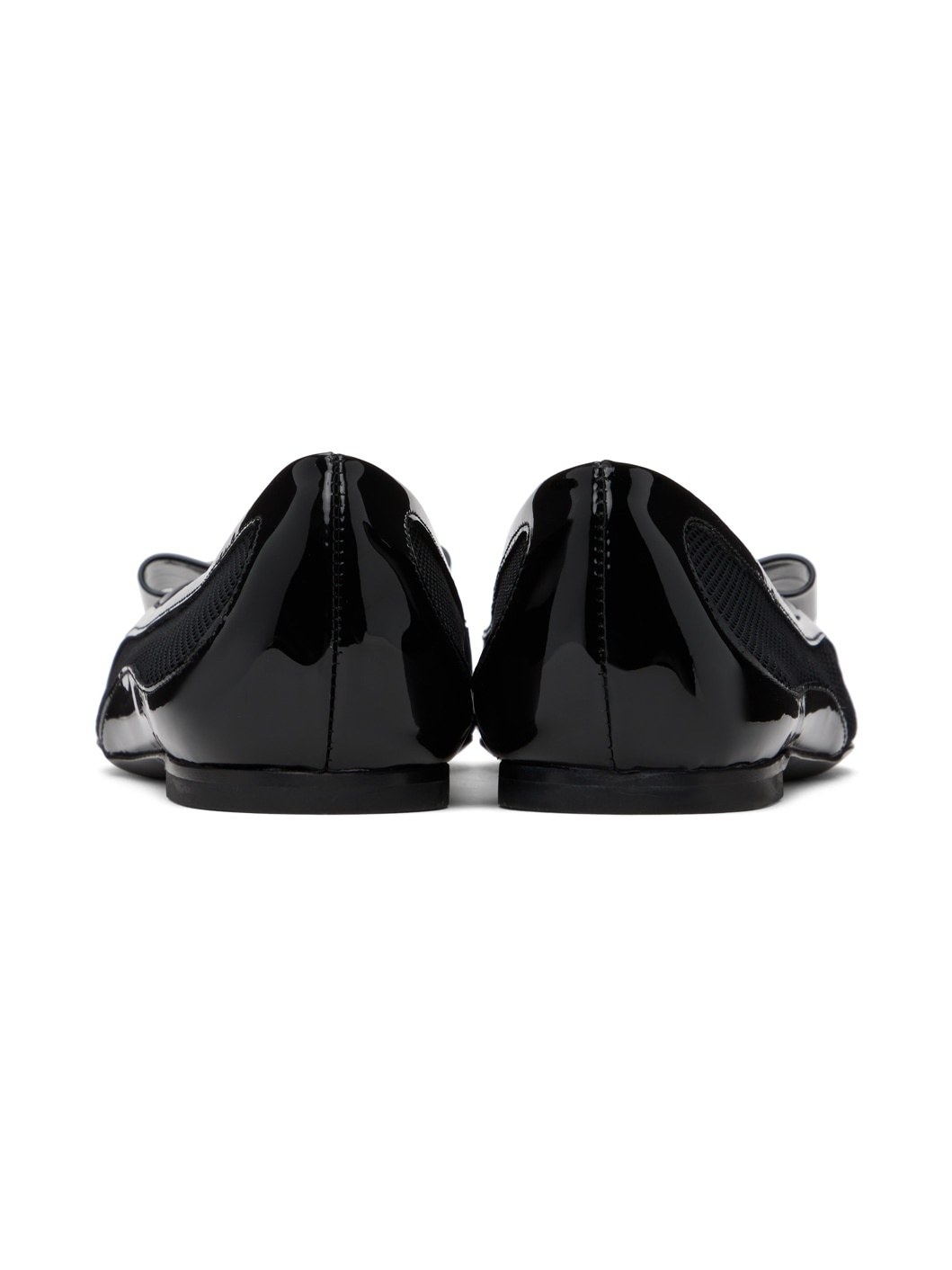 Black Zea Mesh Ballerina Flats - 2