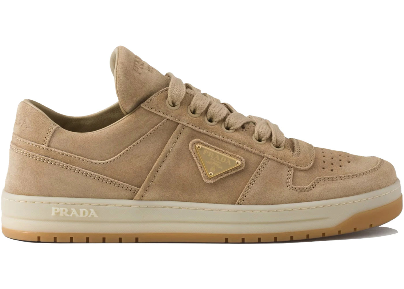 Prada Downtown Low Top Sneakers Ecru - 1