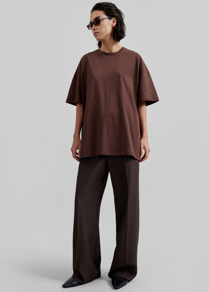 Faro Boxy Tee - Brown 3