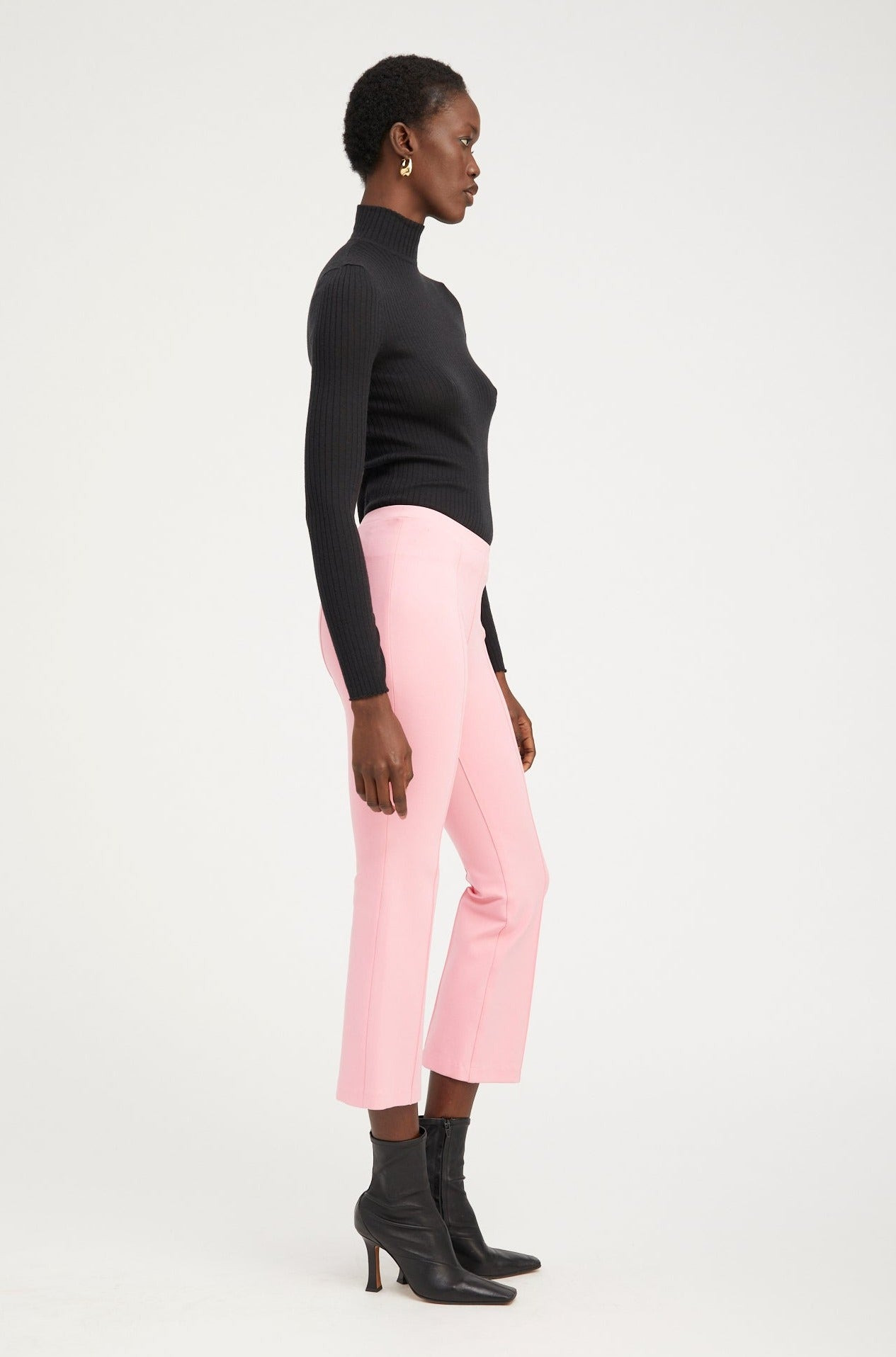 ROSE ANKLE FLARE PANTS WITH PINTUCKS - 2