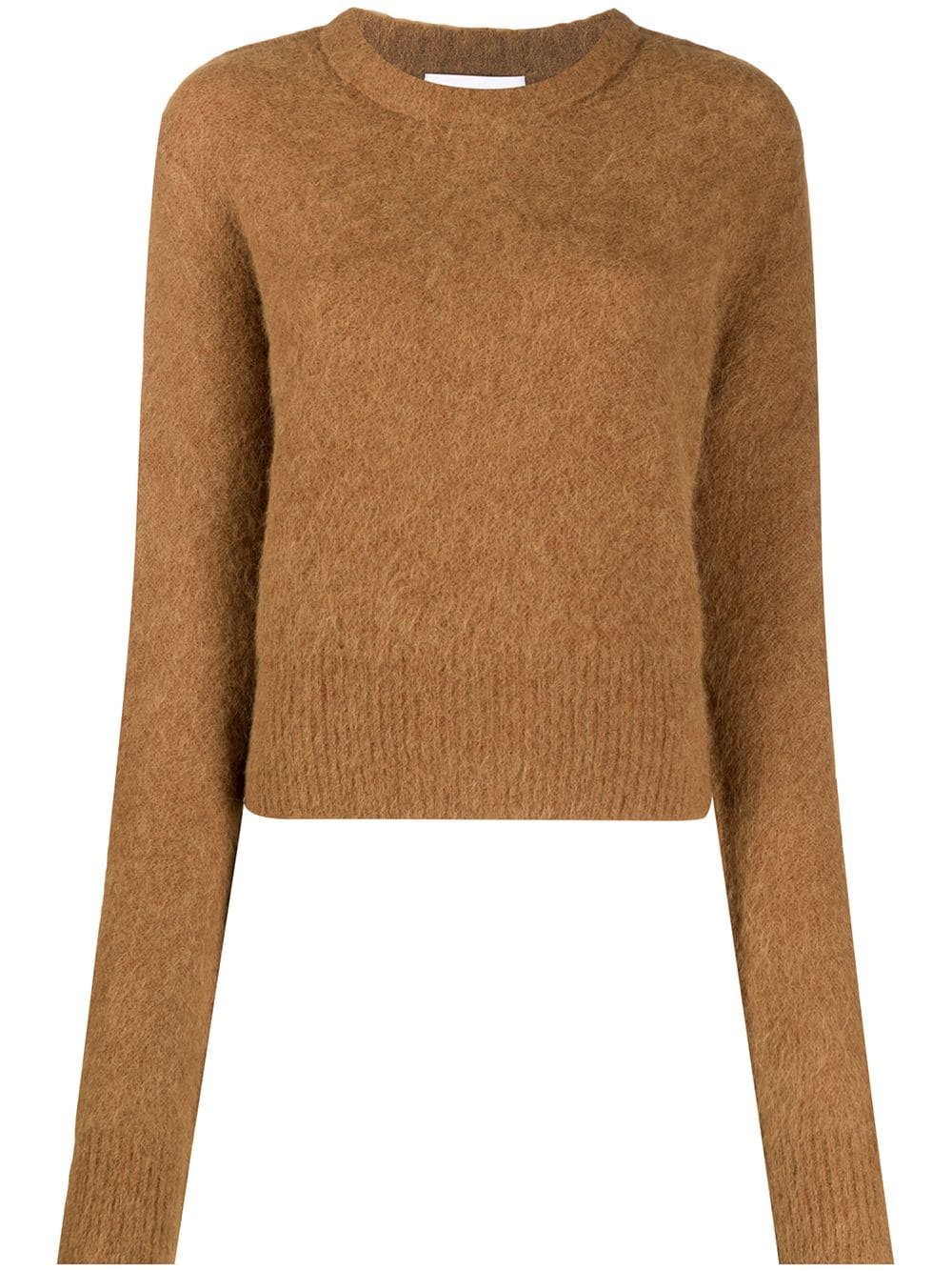 fitted fine knit jumper - 1