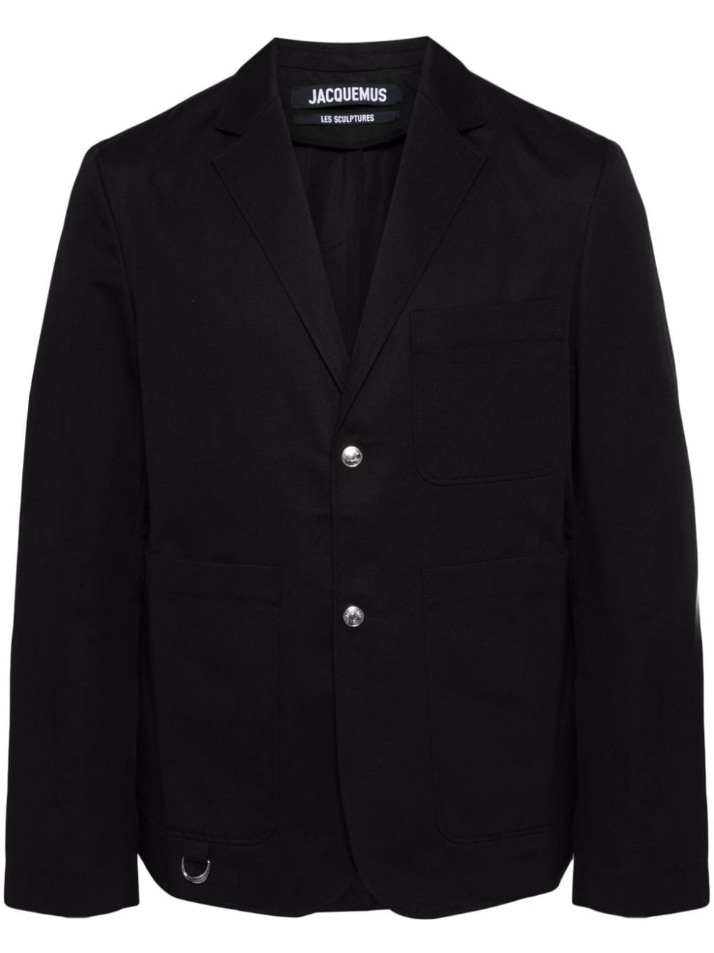 Jean single-breasted blazer - 1