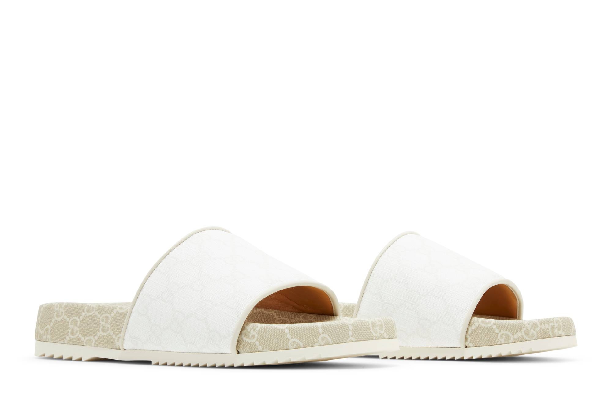 Gucci GG Supreme Sandal 'White' - 8