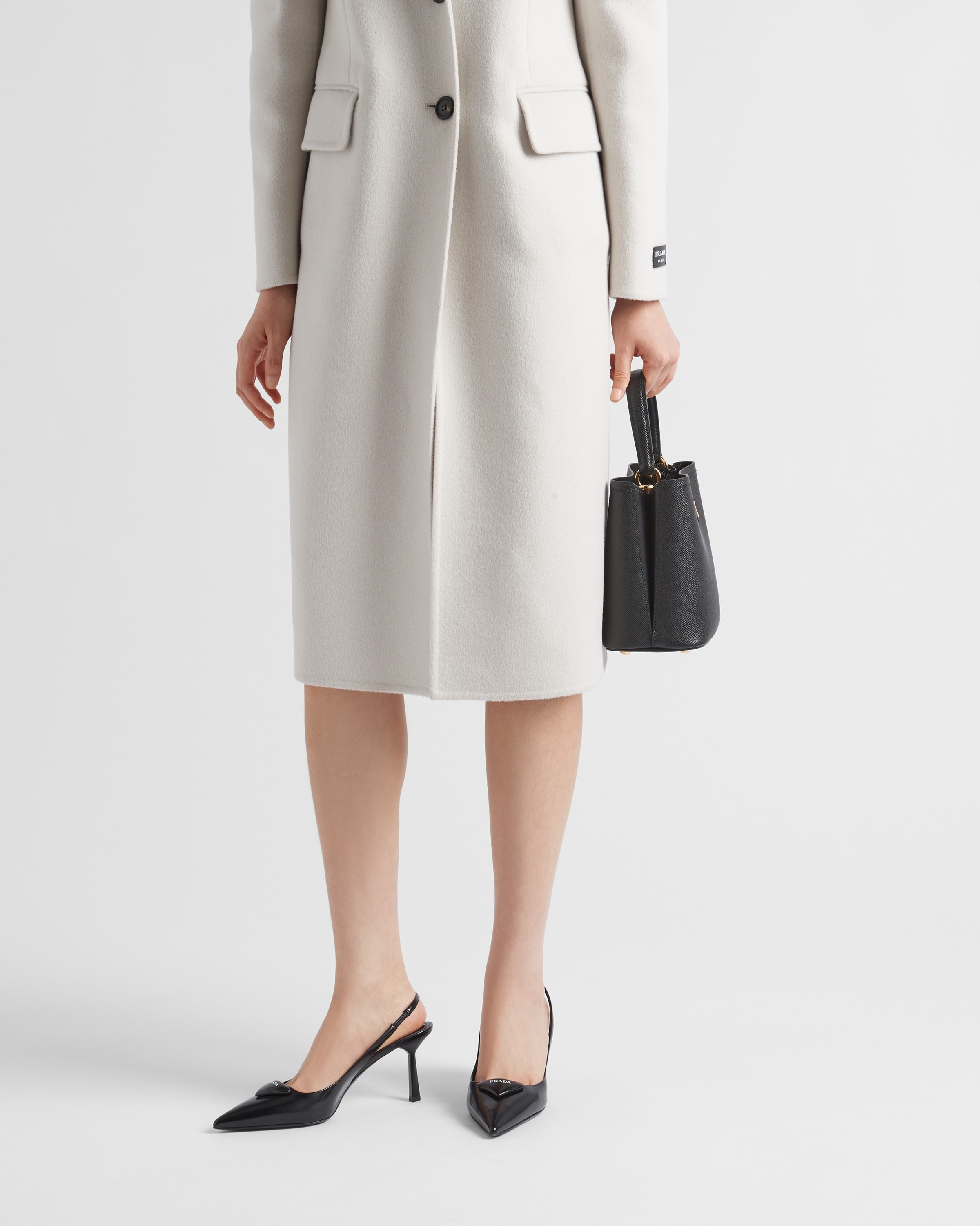 Brushed leather slingback pumps - 3