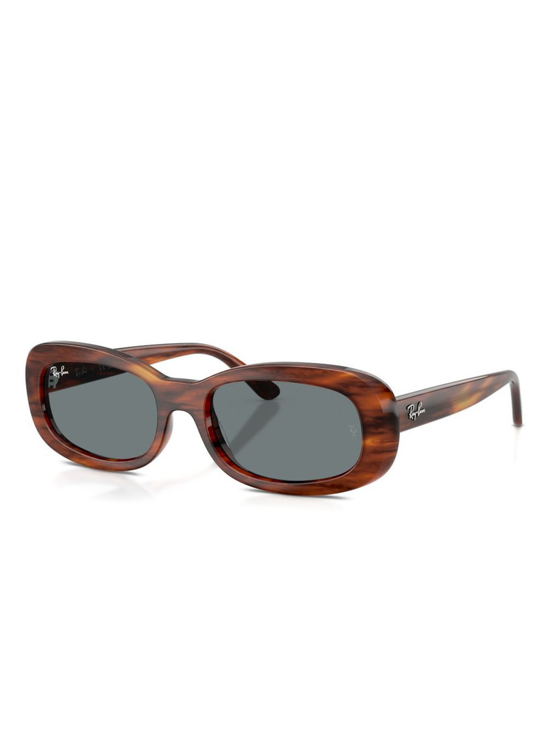 Ray-Ban oval-frame sunglasses outlook