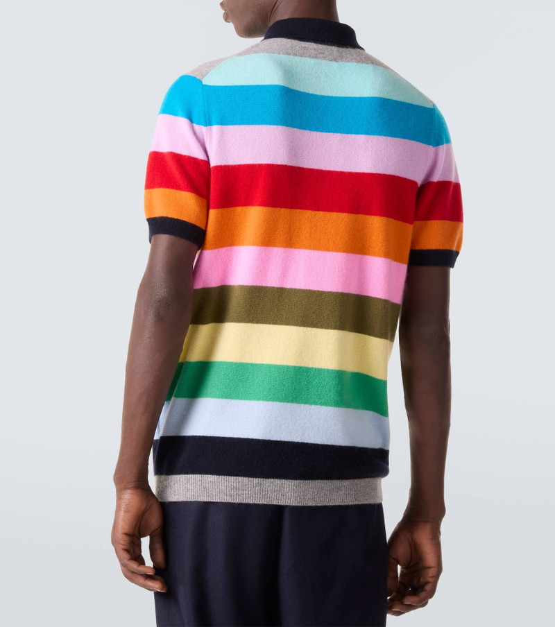 Striped cashmere polo sweater 4