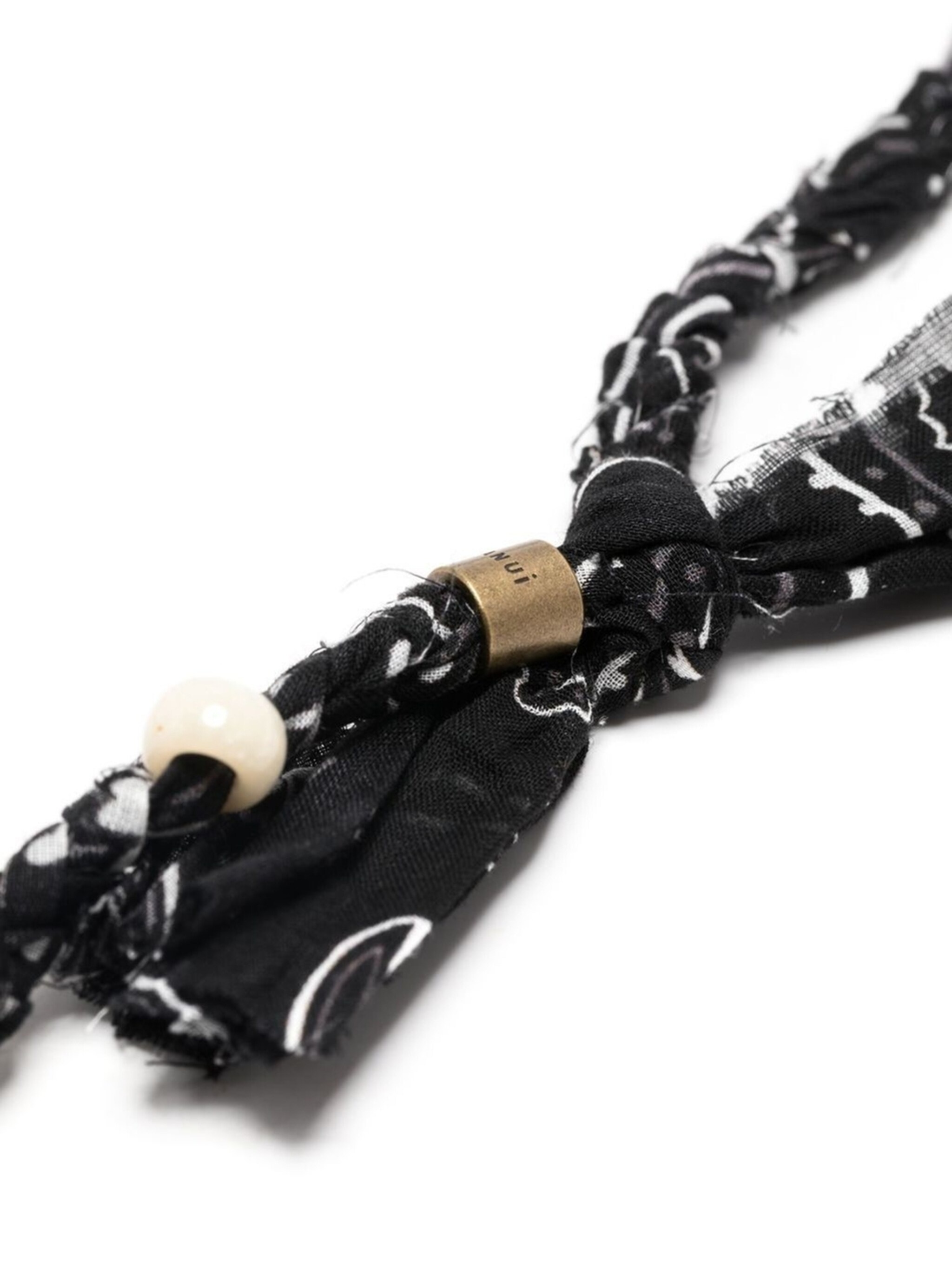 braided charm necklace - 2