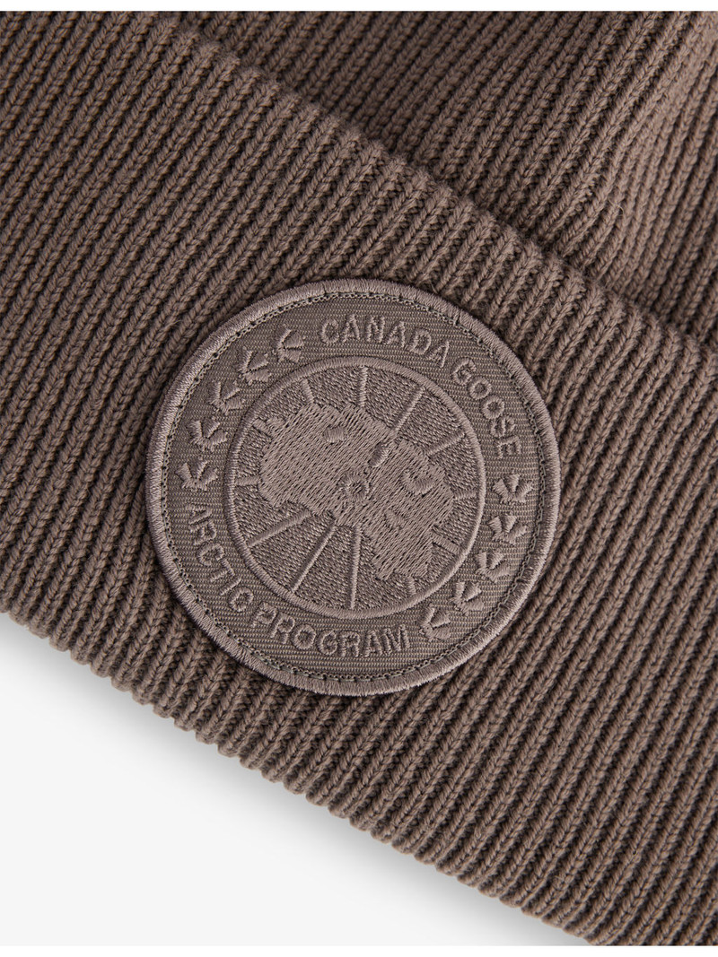 Canada Goose Arctic Toque Logo-Patch Wool Beanie Hat outlook