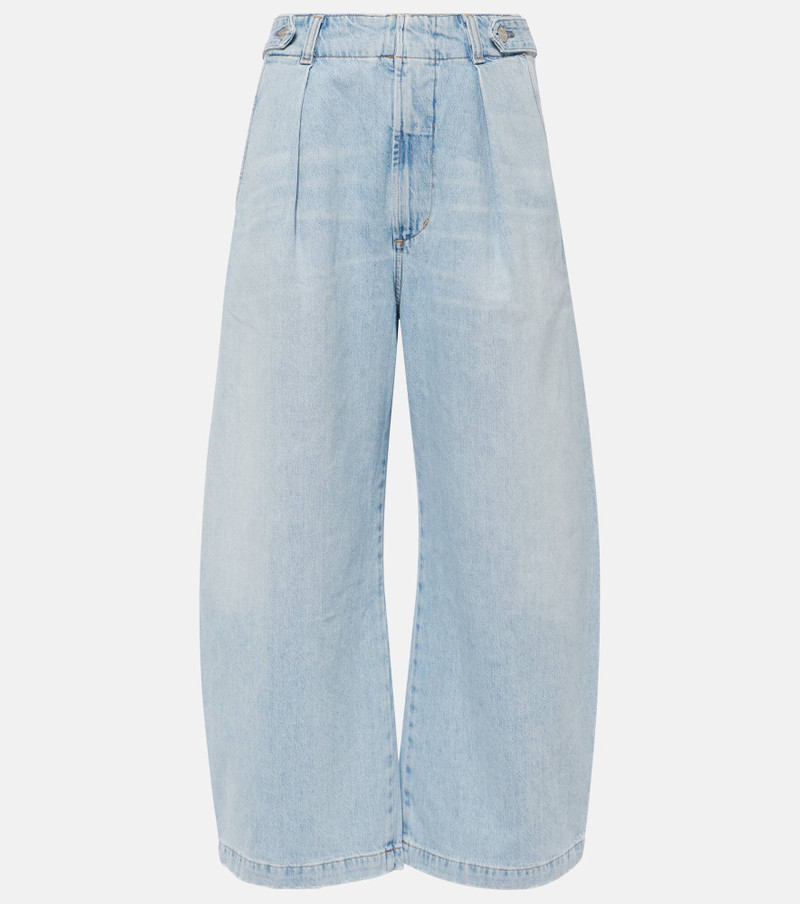 Payton high-rise twill wide-leg pants - 1