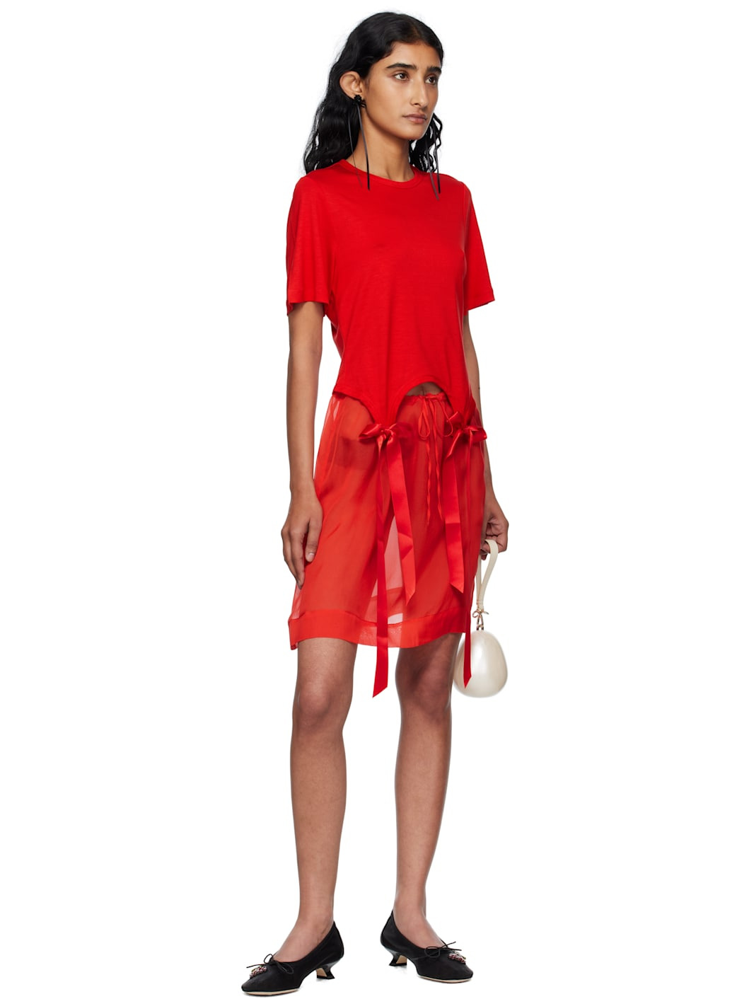 Red Bow Tail Easy T-shirt - 4