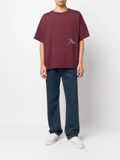 Rhude logo-print short-sleeved T-shirt outlook